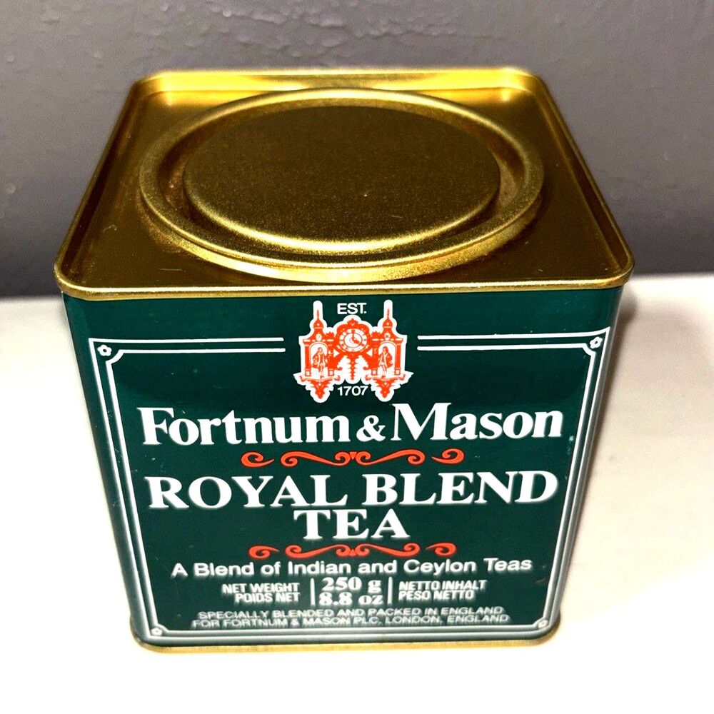 Vintage Fortnum & Mason EMPTY Breakfast Tea Tin Excellent Condition
